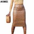 Knee Length Plus Size Black Sexy Beading Office Lady Pencil Skirts